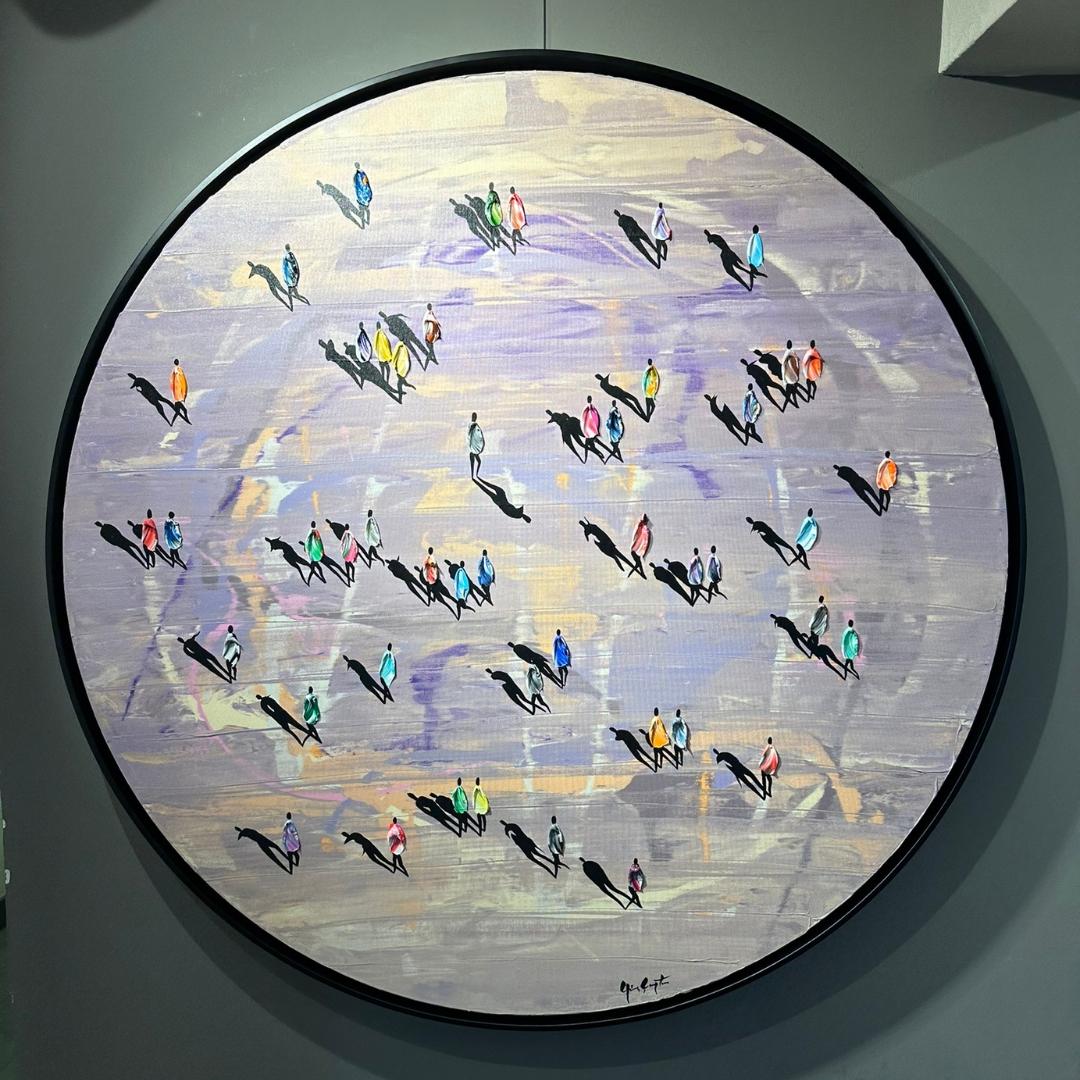 Oil on canvas: 'Serenity' - Painting by Gunes Caglarcan