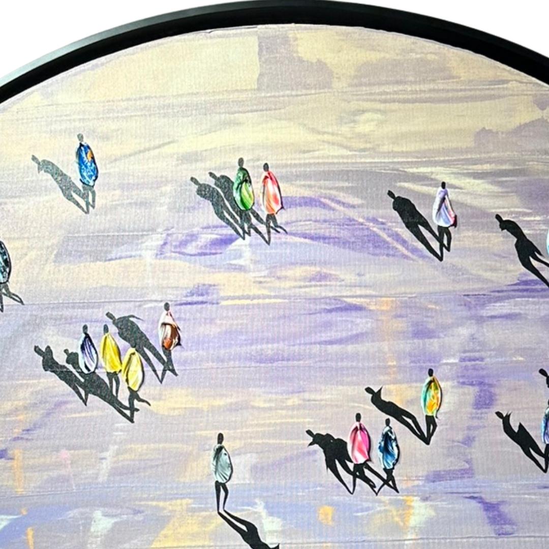 Oil on canvas: 'Serenity' - Contemporary Painting by Gunes Caglarcan