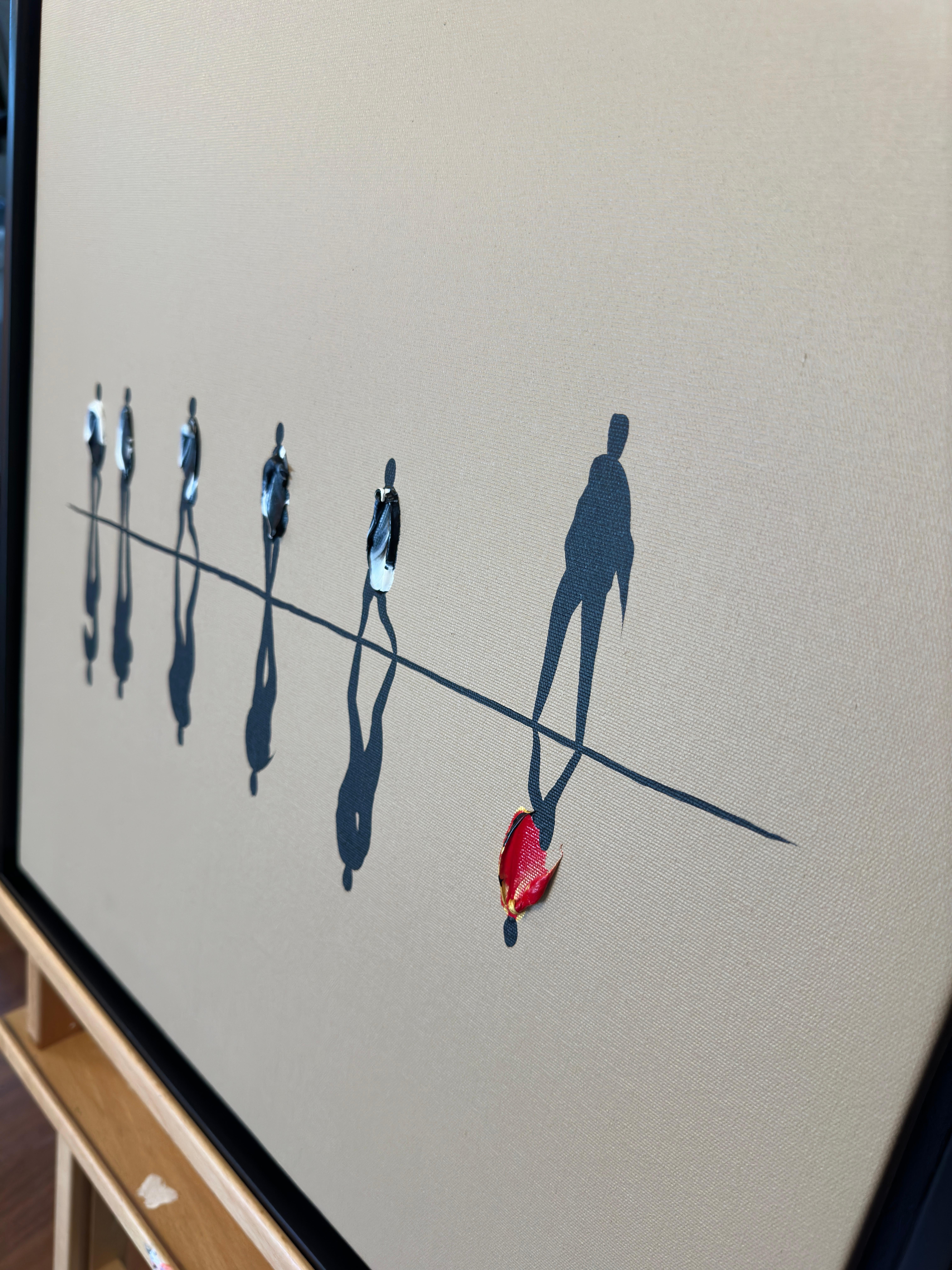 Olio su tela: 'Unbreakable Divergence' (Divergenza indissolubile) - Painting Contemporaneo di Gunes Caglarcan