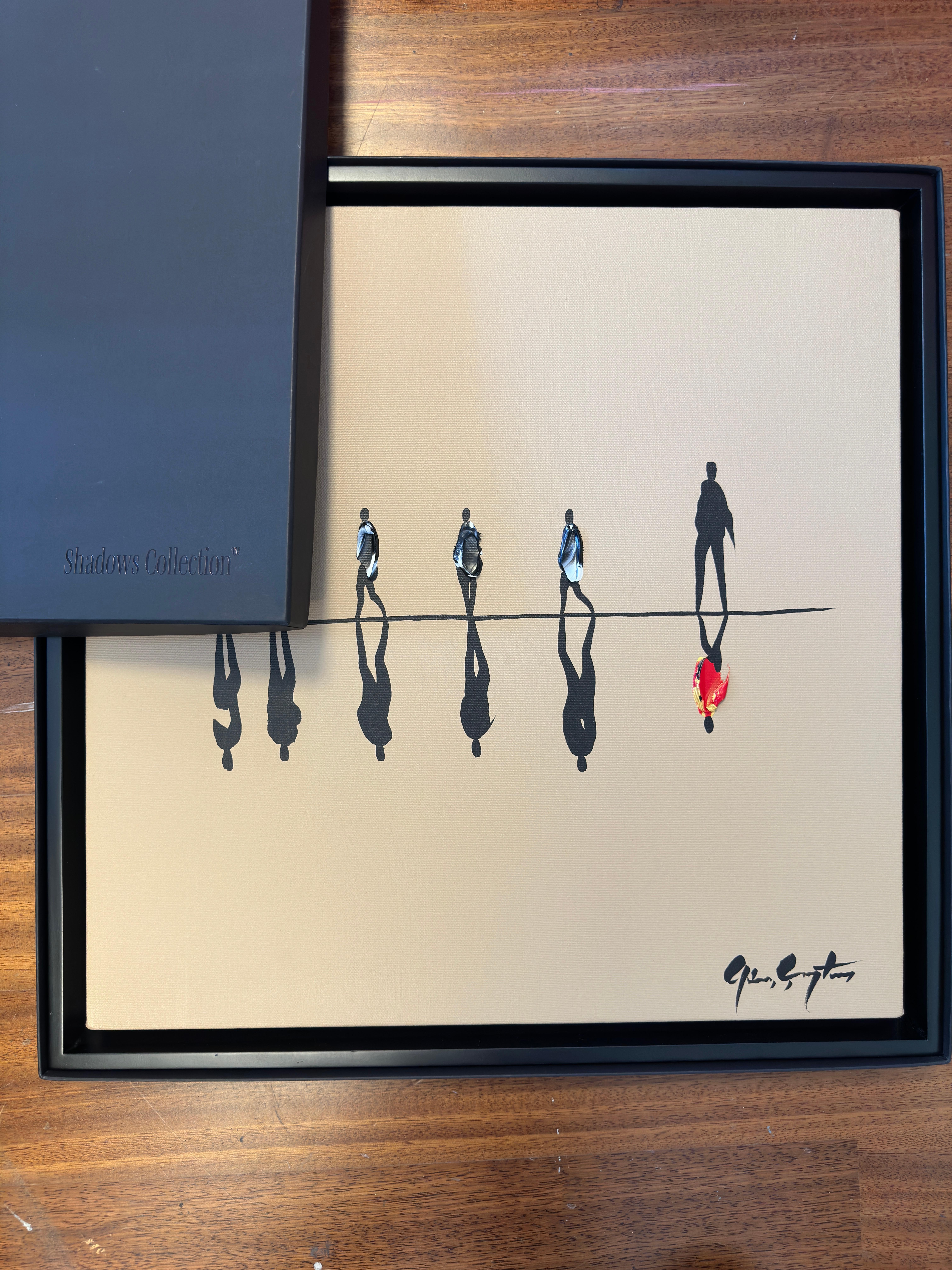 Olio su tela: 'Unbreakable Divergence' (Divergenza indissolubile) - Figurative Painting Marrone di Gunes Caglarcan