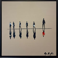 Óleo sobre lienzo: "Divergencia inquebrantable
