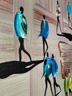 La foule à l'intérieur