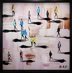 La foule à l'intérieur