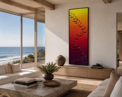 "Unshaped by the Past" - Dipinto a olio, contemporaneo, firmato, 60 x 180 cm