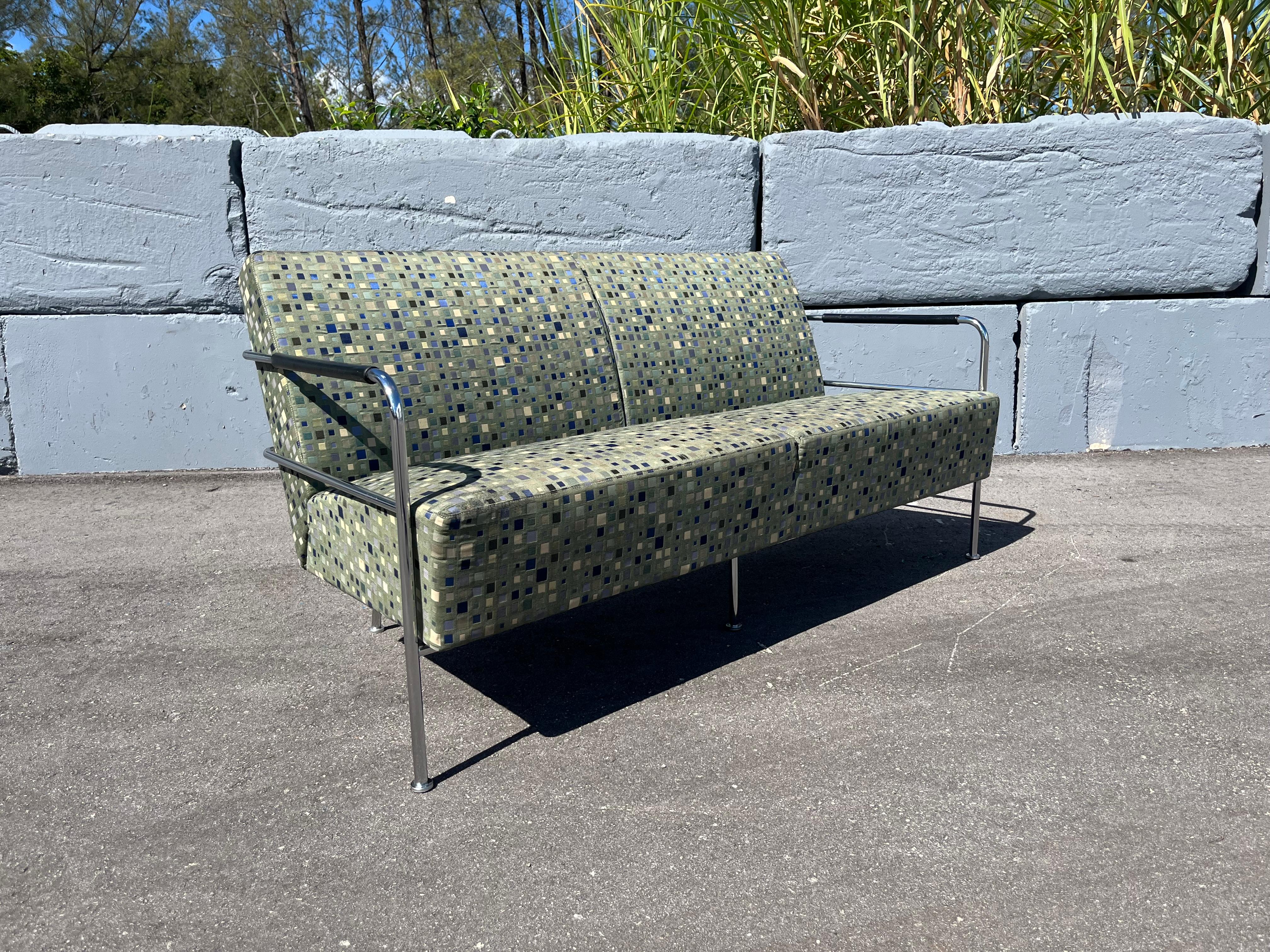 Gunilla Allard für Lammhults Cinema Sofa / Sessel Steel Fabric (Ende des 20. Jahrhunderts) im Angebot
