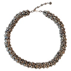 Collana girocollo a catena in filigrana di Napier, anni '50