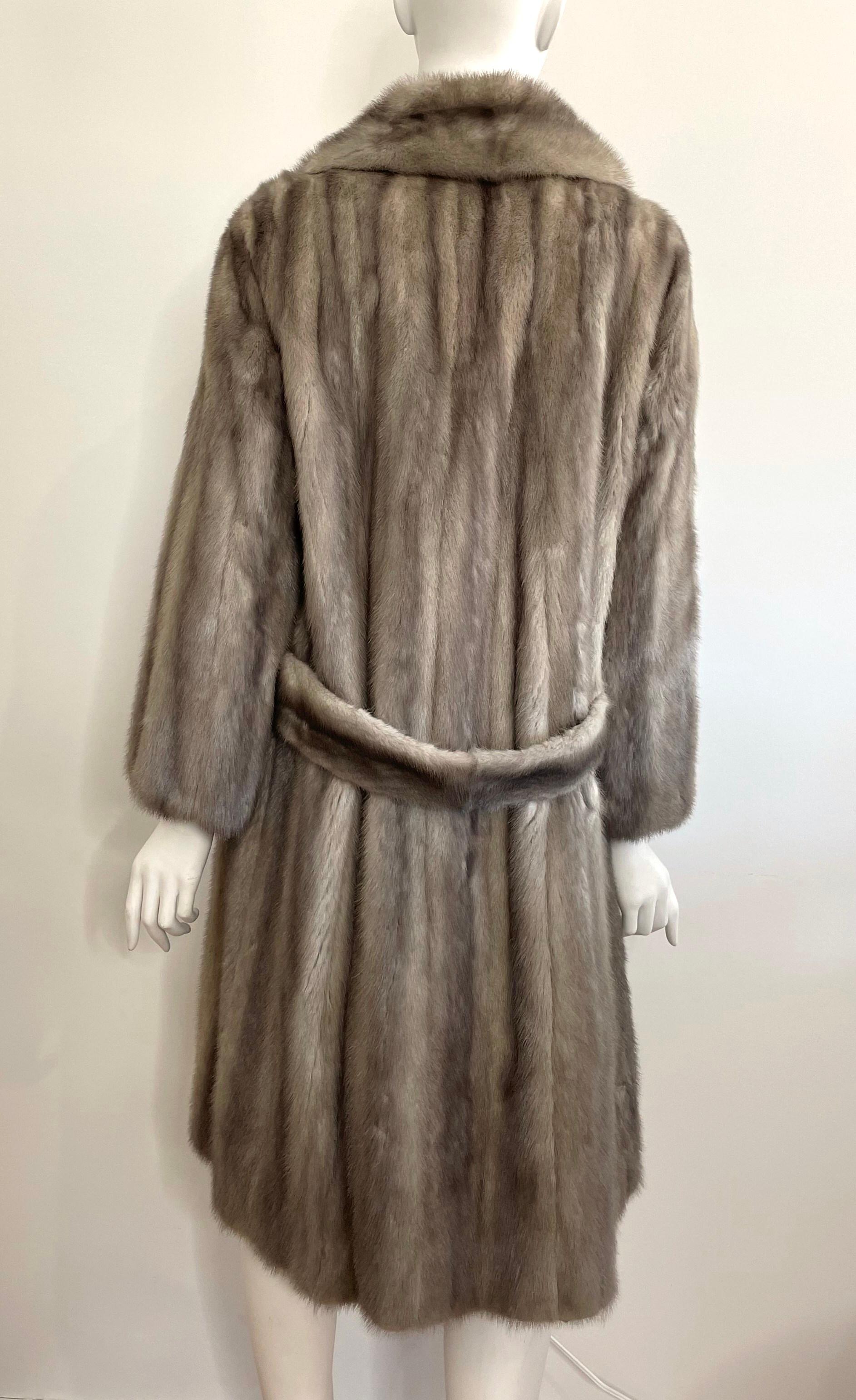 Femenino o masculino Abrigo Cochecito Visón Chaqueta Plata Emba Natural Gunmetal en venta
