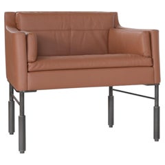 Gunmetal Steel Altai Easy Chair by A. Jacob Marks