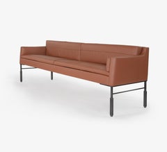 Gunmetal Steel Altai Loveseat, Sofa by A. Jacob Marks