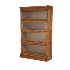 Gunn Arts & Crafts 4-Stack Oak Barrister Stack Bookcase C1910