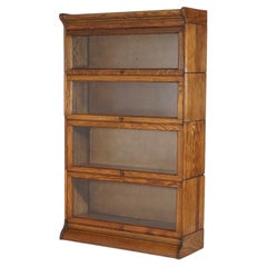 Gunn Arts & Crafts 4-Stack Oak Barrister Stack Bookcase C1910