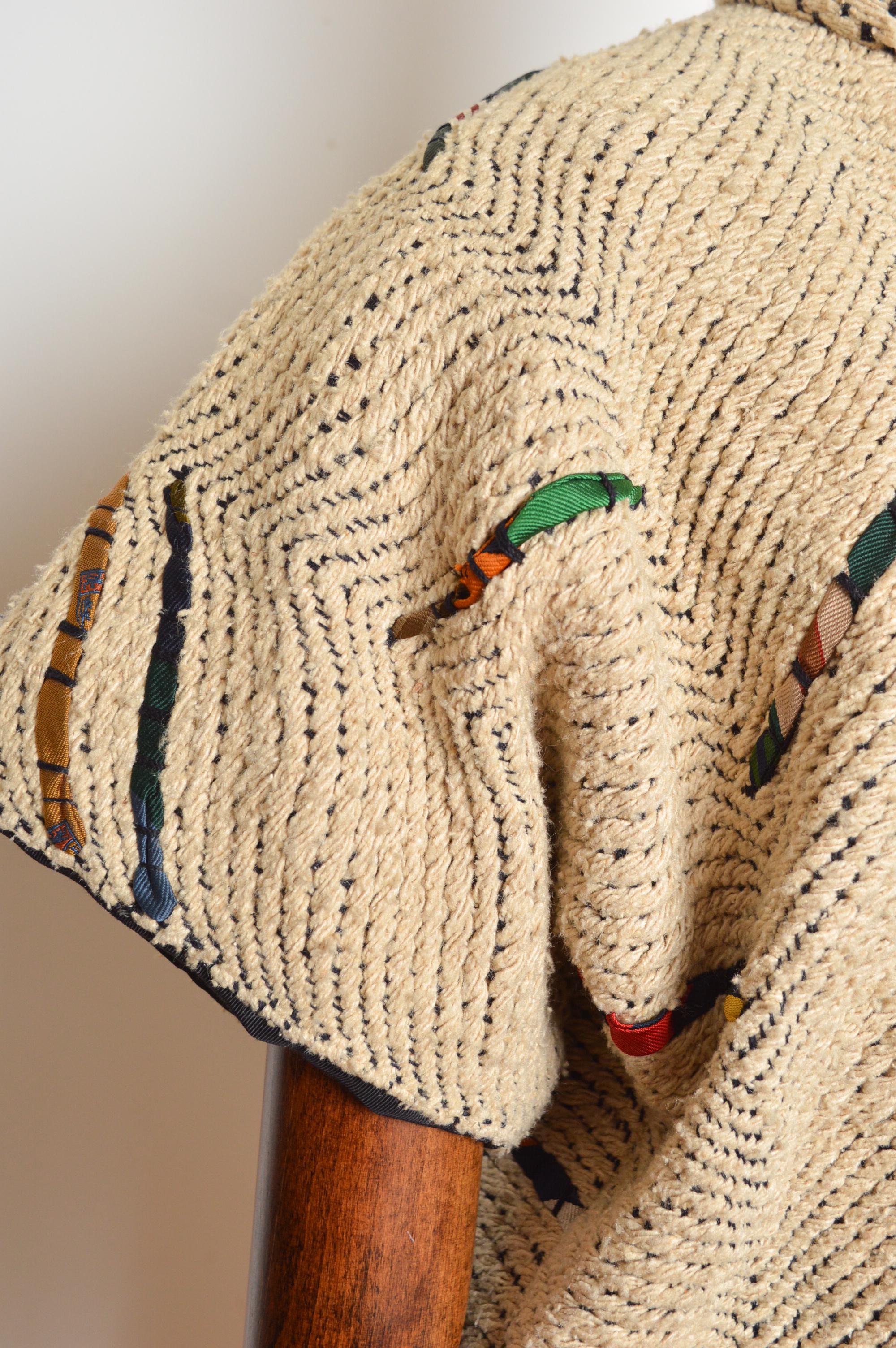 GUNN Trigère of Beverley Hills Woven Construction Fitted Cream Jacket (veste cintrée de couleur crème) en vente 6