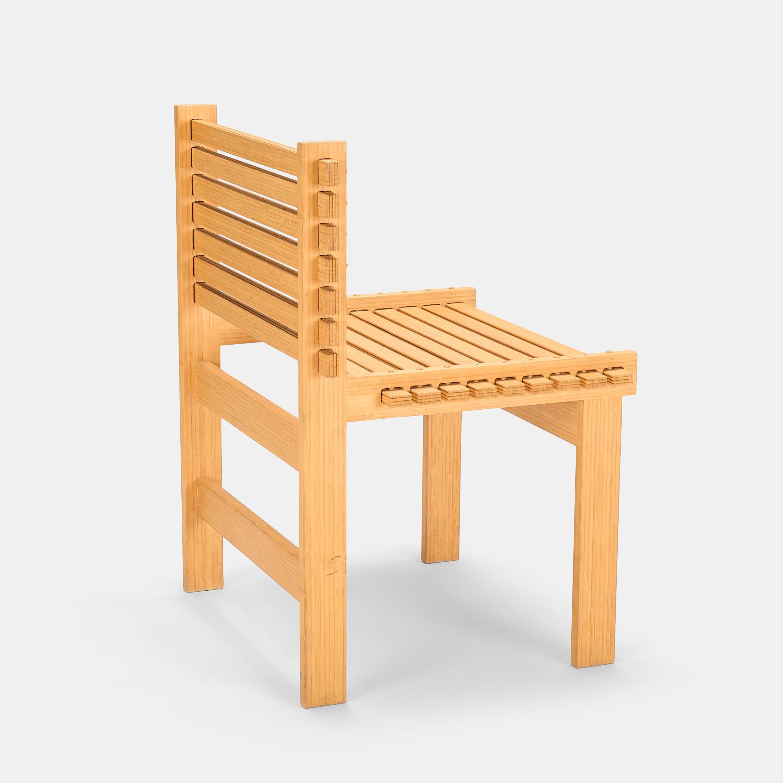 Gunnar Aagaard Andersen: Lamella-Stühle für Niels Roth Andersen, Dänemark, um 1985 1