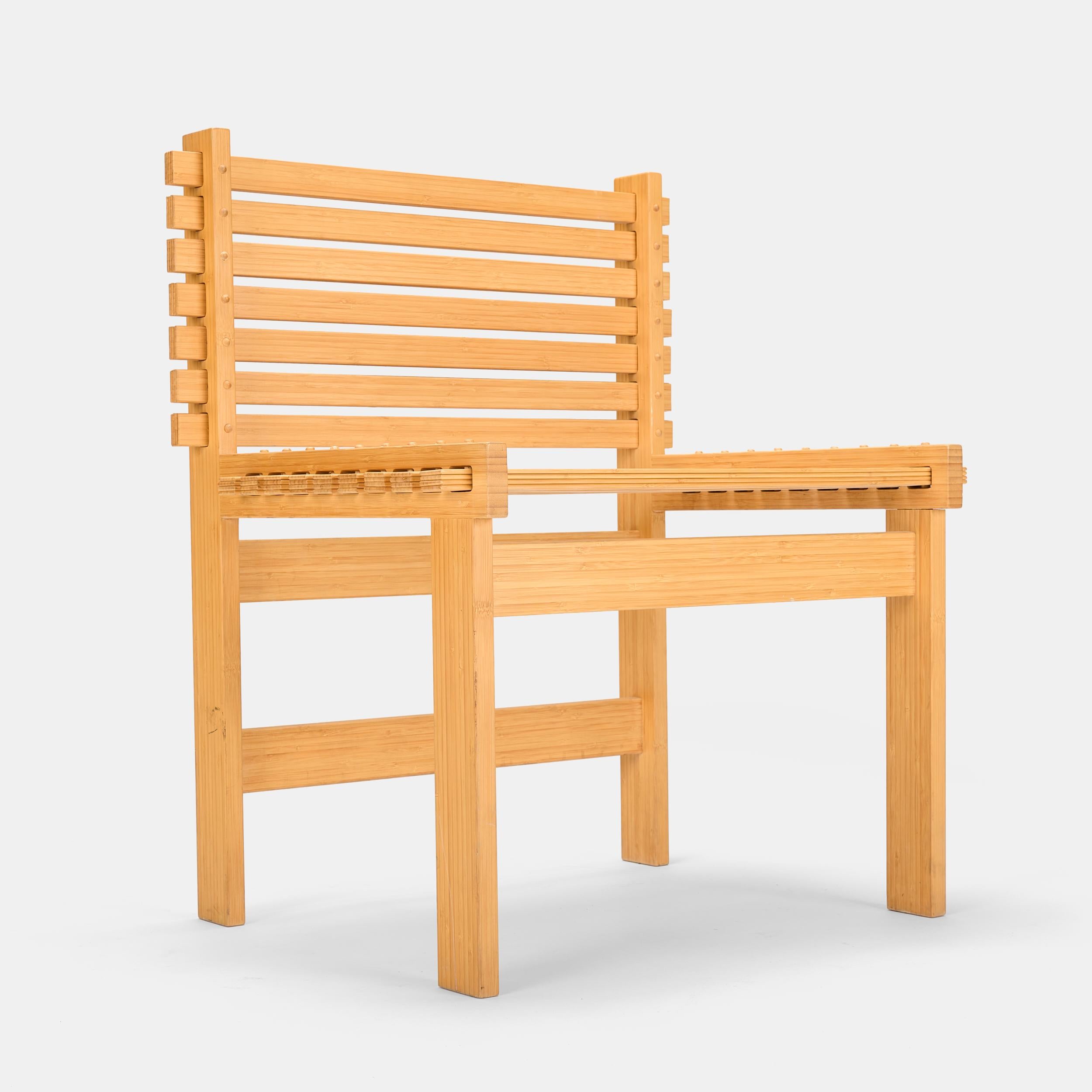 Gunnar Aagaard Andersen: Lamella-Stühle für Niels Roth Andersen, Dänemark, um 1985 2