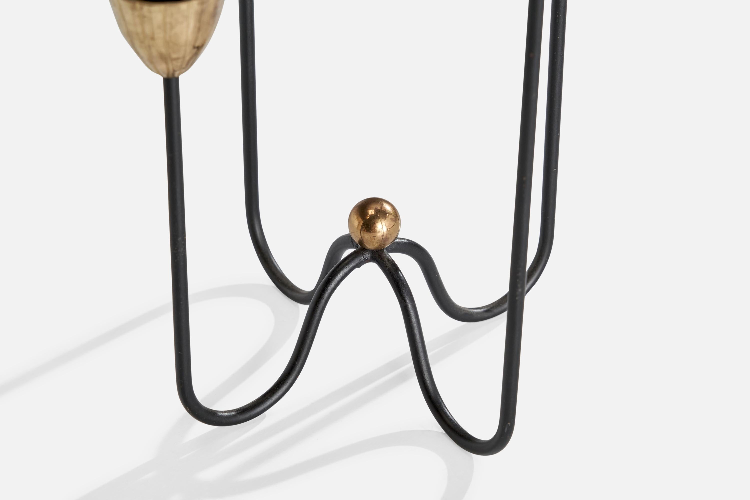 Gunnar Ander, Candelabro, Ottone, Metallo, Svezia, anni '1950 in vendita 2