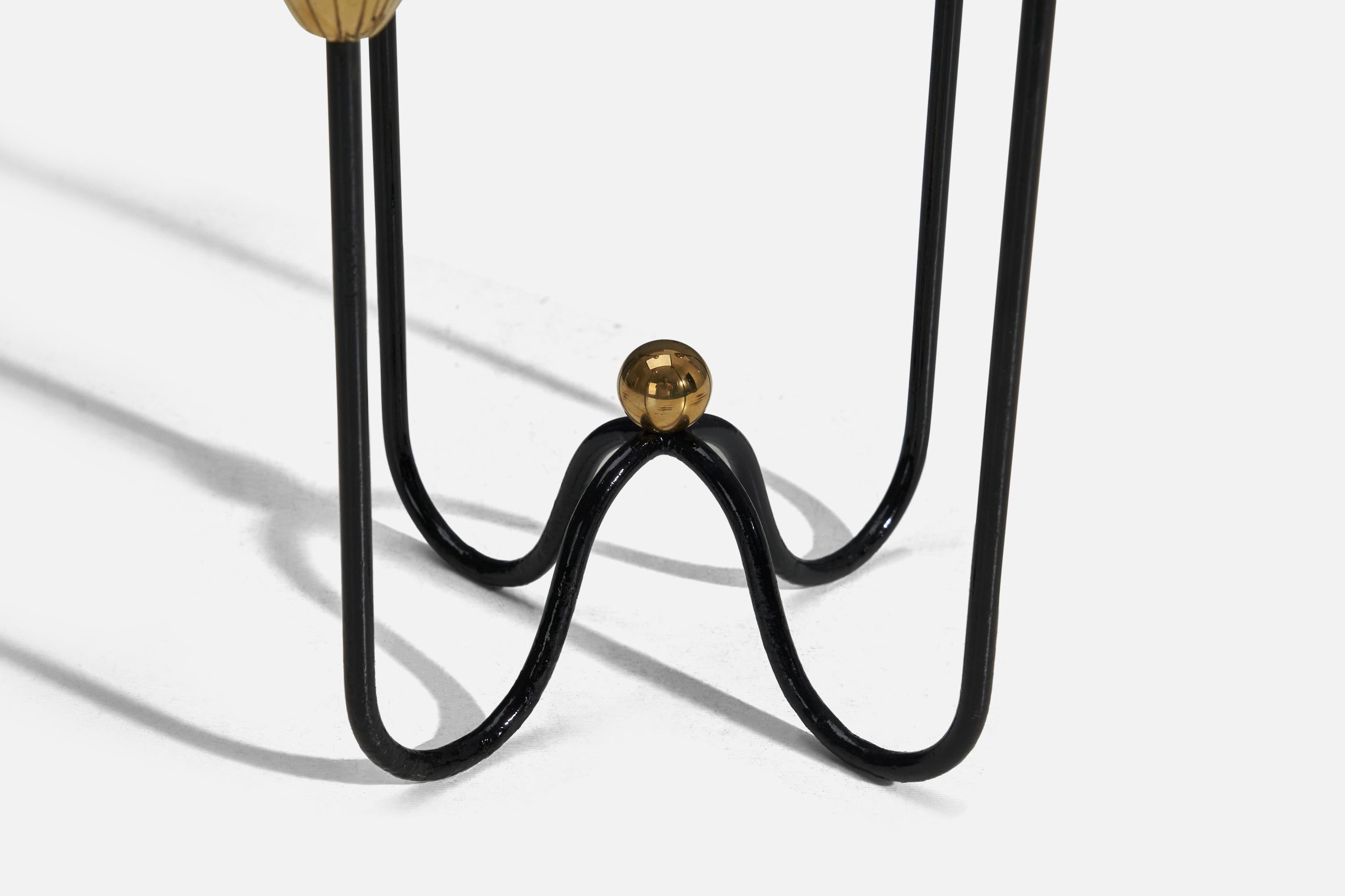 Gunnar Ander, Candelabro, Metallo e ottone, Svezia, anni '50 In condizioni buone in vendita a High Point, NC