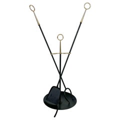 Gunnar Ander Herramientas para chimeneas Latón Ystad Metall Suecia 1959