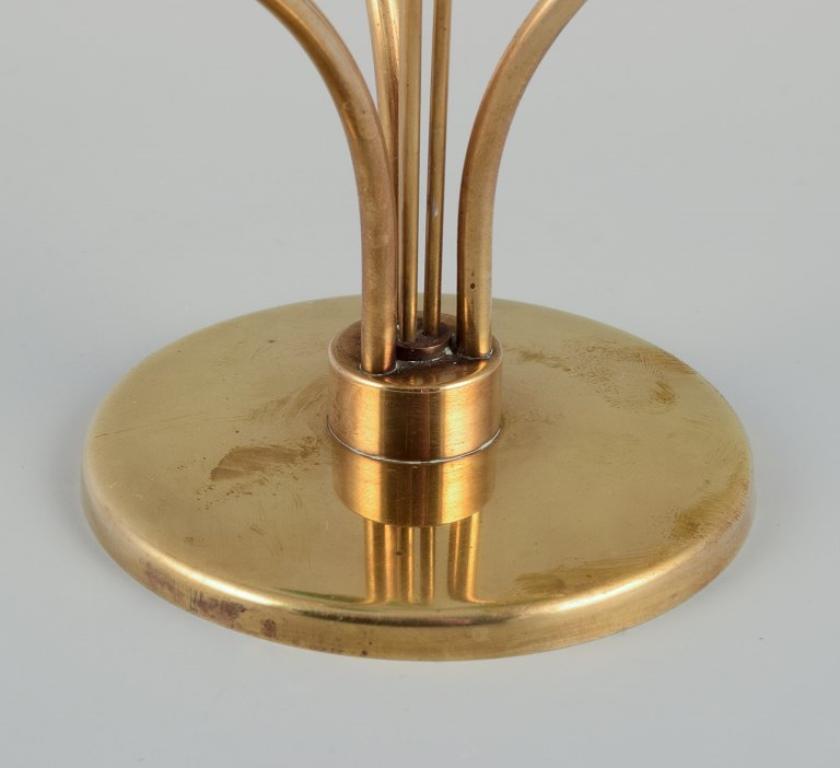 Gunnar Ander for Ystad Metall. Brass candlestick holder. Ca 1960 For Sale 1