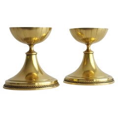 Gunnar Ander for Ystad Metall Candleholders, Brass, Sweden c. 1960s