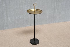 Gunnar Ander Side/Drinks Table in Brass and Black Granite , Ystad Metall, 1950s