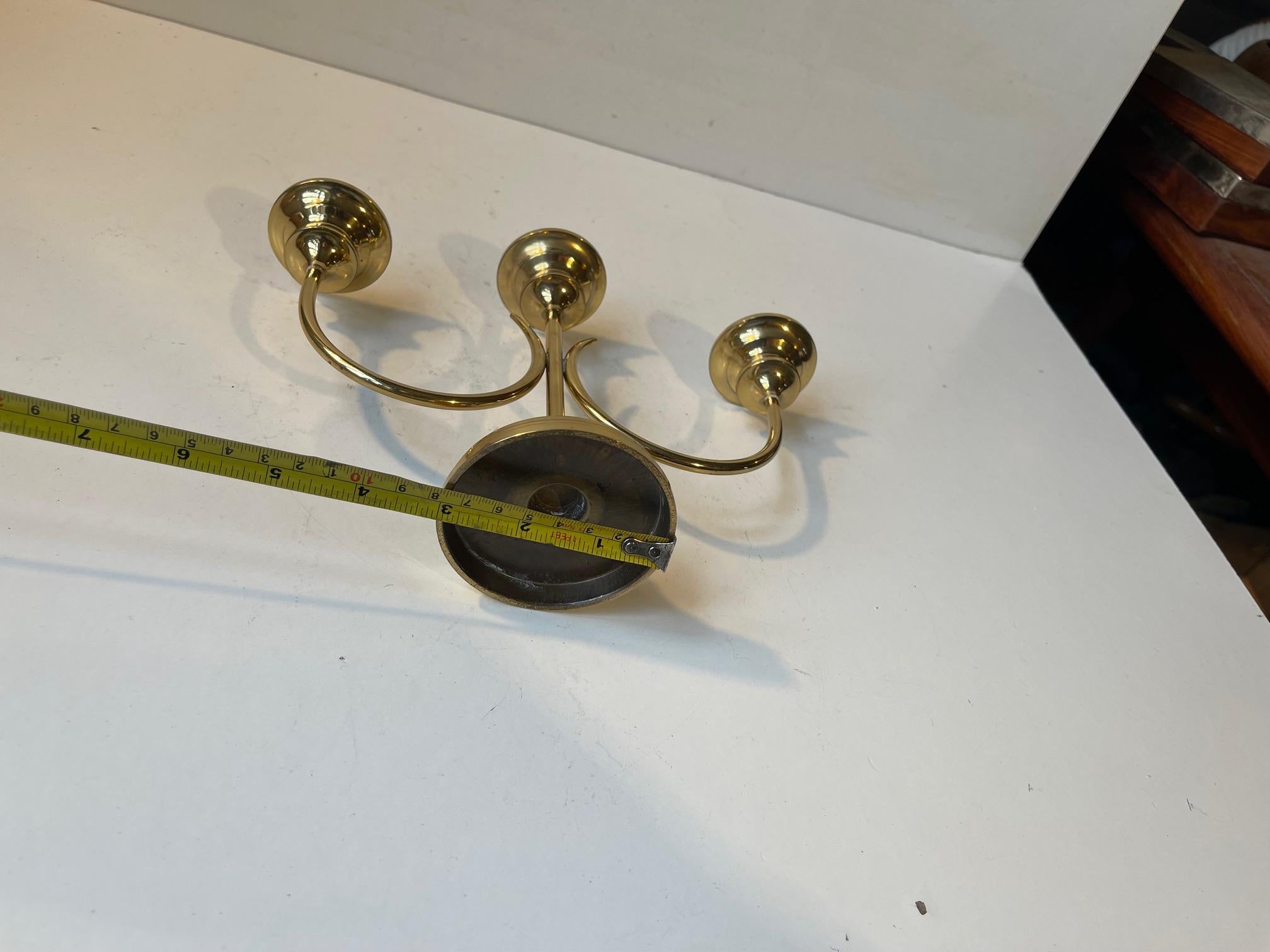 Mid-20th Century Gunnar Ander Swedish Modern Candleholder in Brass, 1960s For Sale