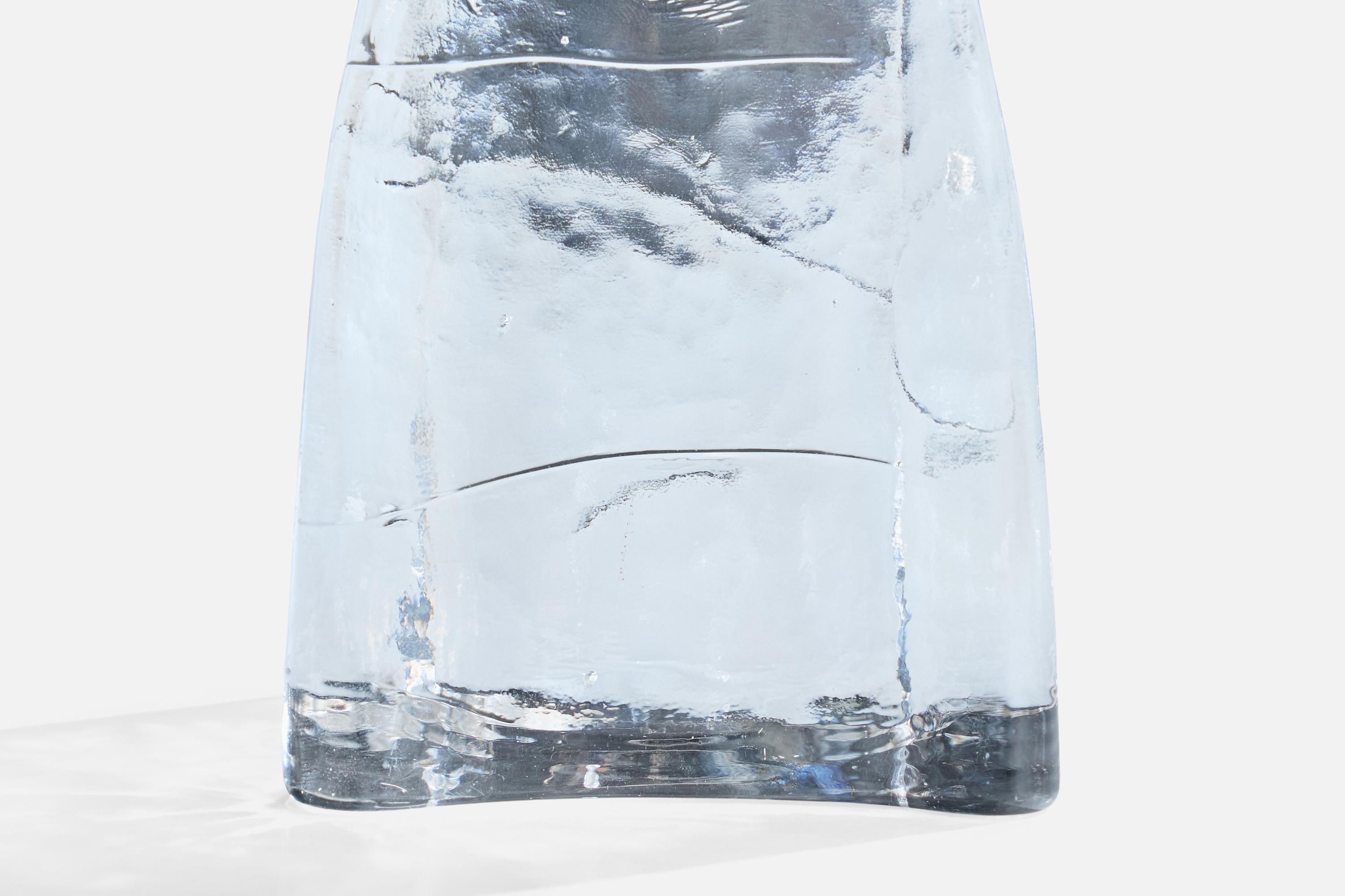 Gunnar Ander, lampe de table, verre, laiton, Suède, années 1950 en vente 1