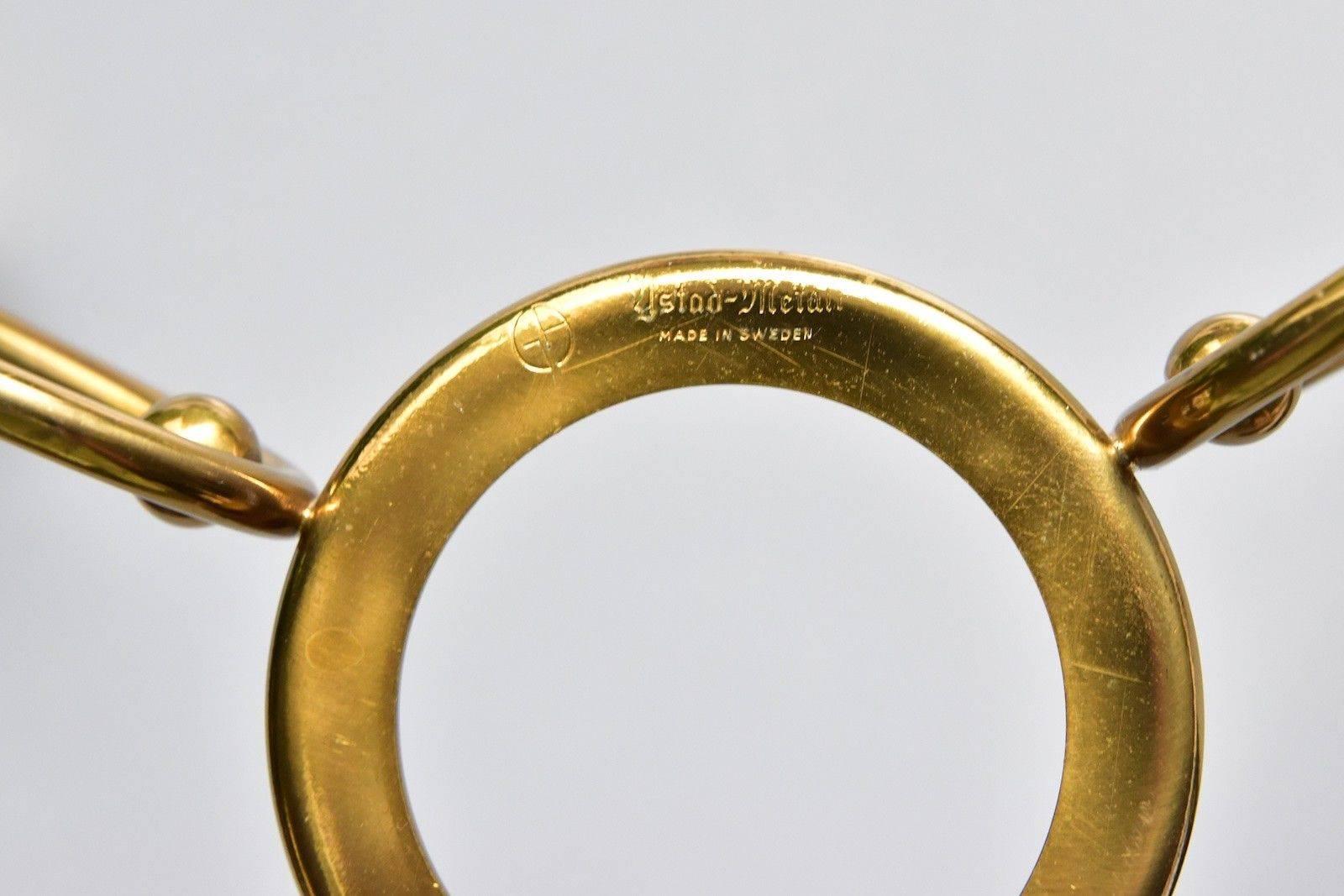 Gunnar Ander Ystad Metall Schweden Portacandele in ottone in vendita 1