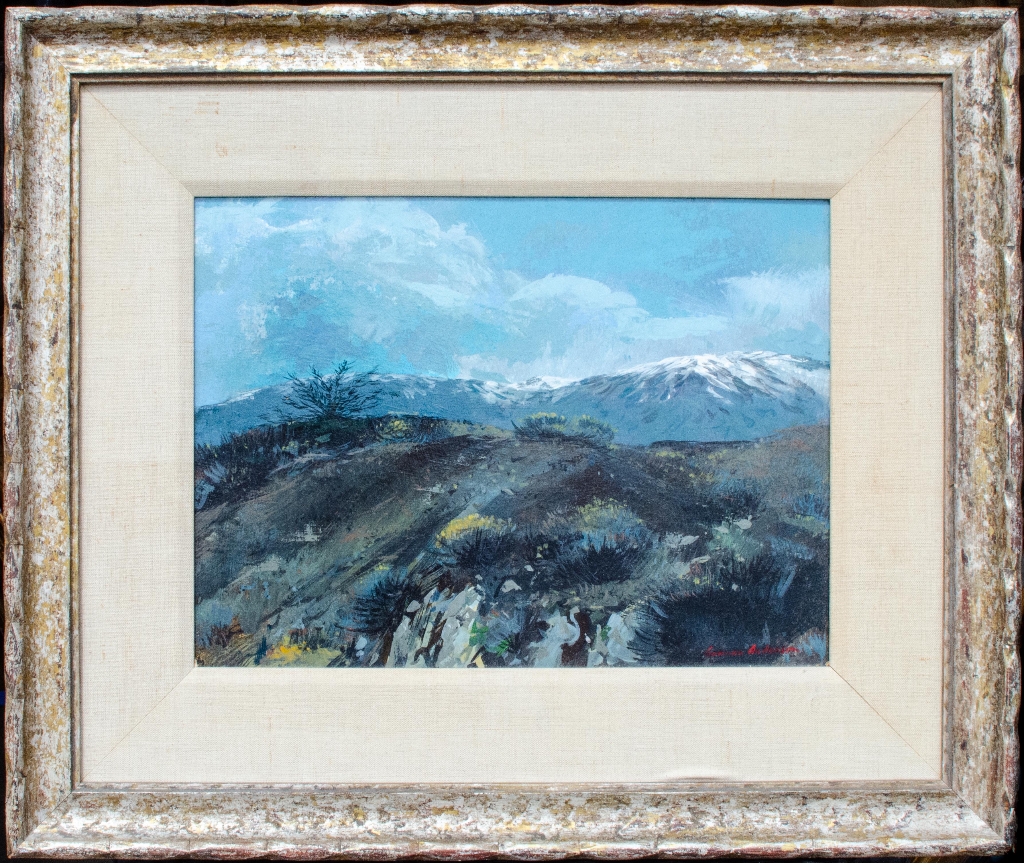 Paisaje montañoso del Oeste americano por Gunnar Anderson en venta 1