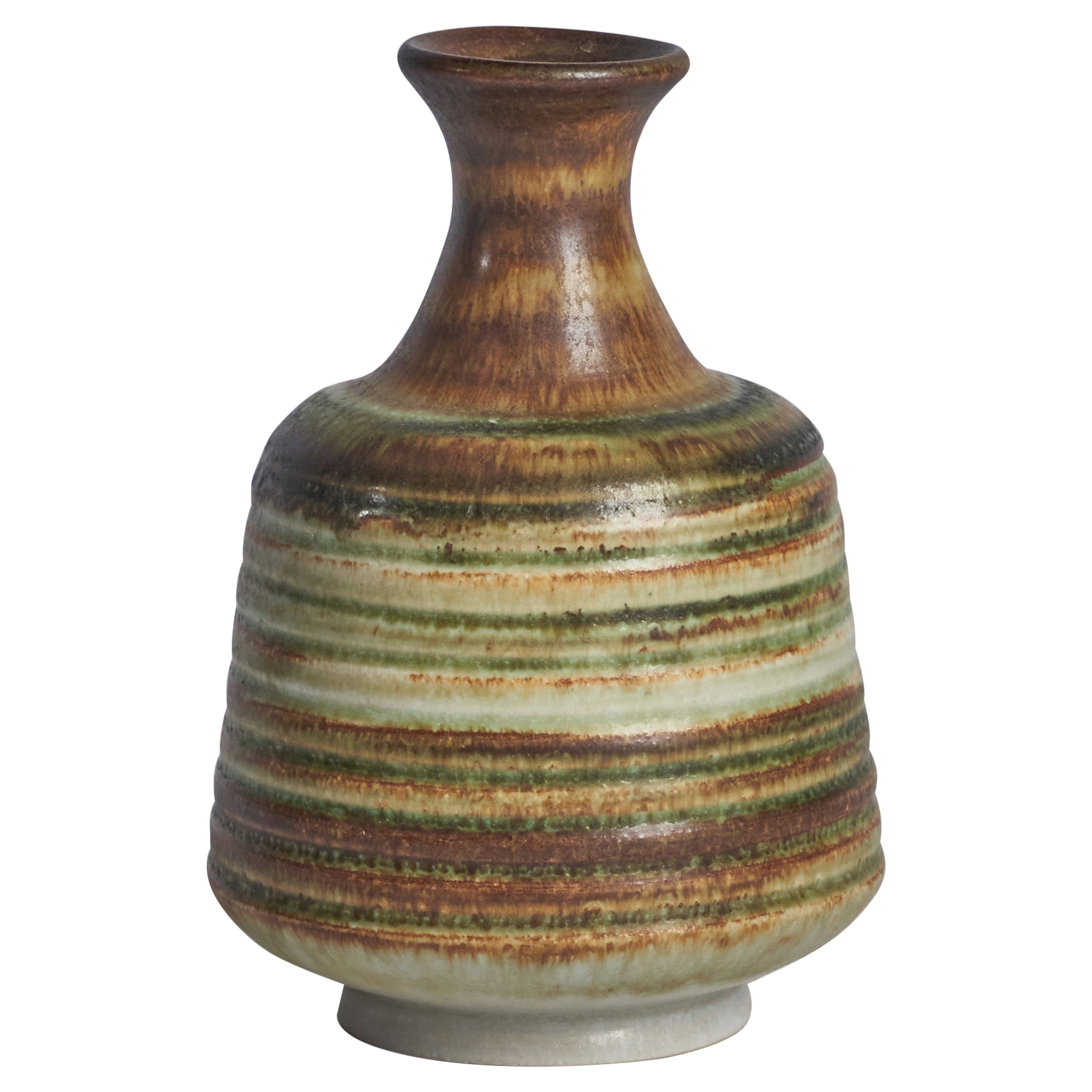 Gunnar Andersson, Vase, Steingut, Schweden, 1960er Jahre