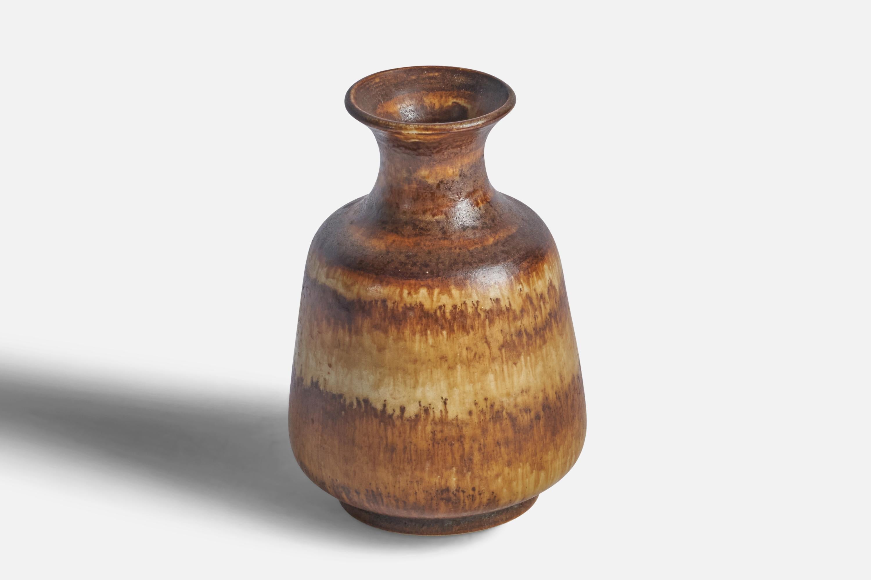 Scandinavian Modern Gunnar Andersson, Vase, Stoneware, Sweden, 1970s For Sale