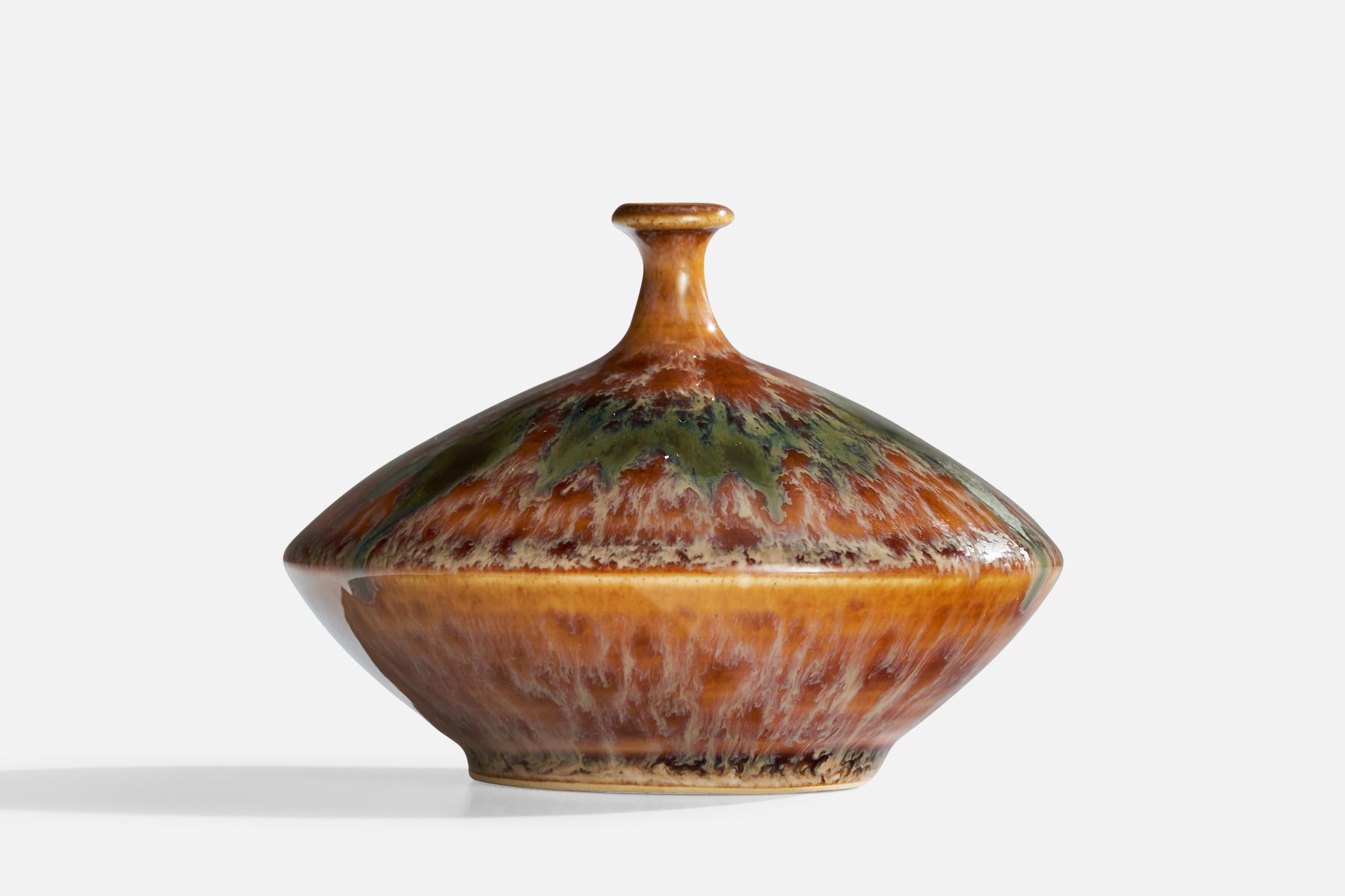 Swedish Gunnar Andersson, Vase, Stoneware, Sweden, 1970s For Sale