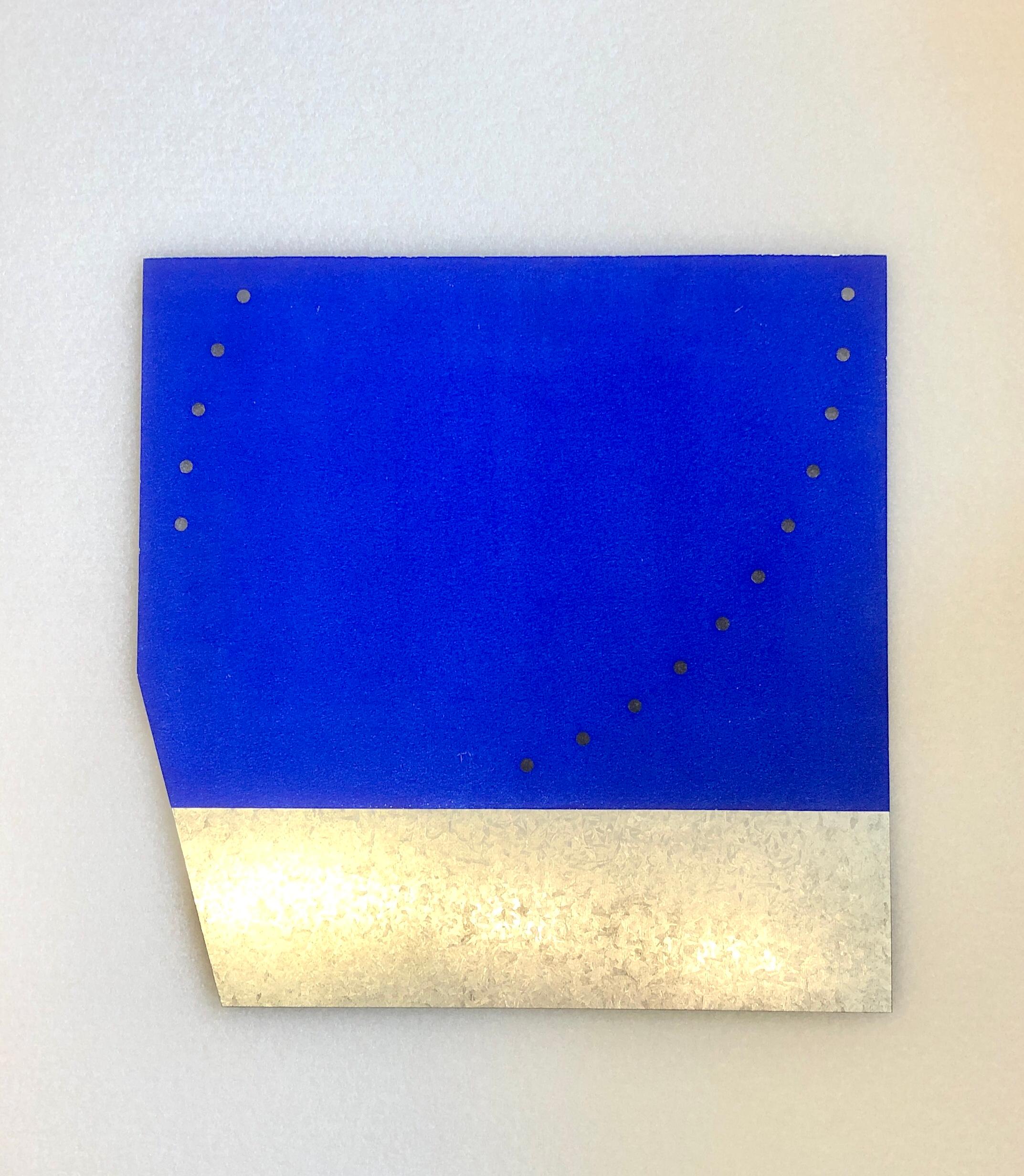 GUNNAR ÅNGER ( 1952- 2019) abstrakte Malerei. Acryl auf perforiertem, verzinktem Metall.
Nicht signiert.