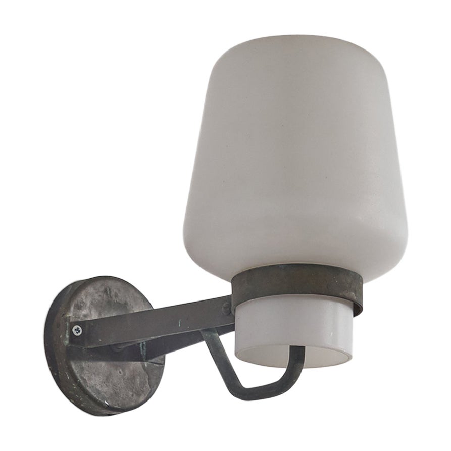 Gunnar Asplund "Atribución", Lámpara, Cobre, Vidrio, Suecia, c. 1940