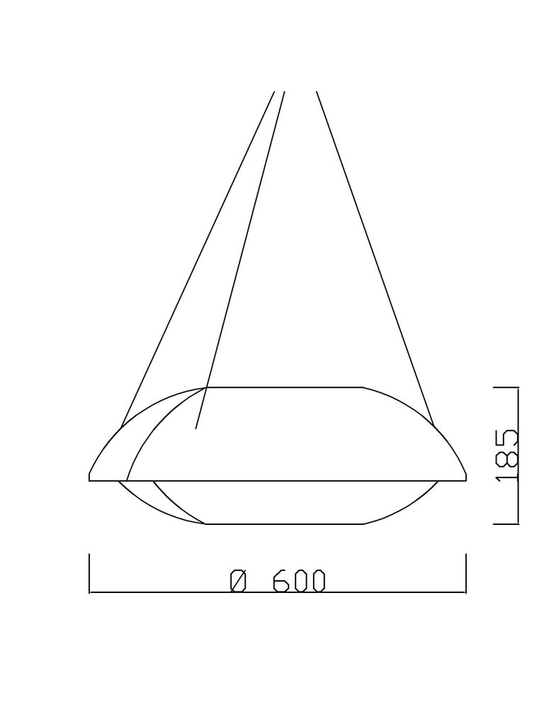 Metal Gunnar Asplund GA1 Pendant Lamp Mouthblown Opaque Glass, Designed in 1930´s For Sale