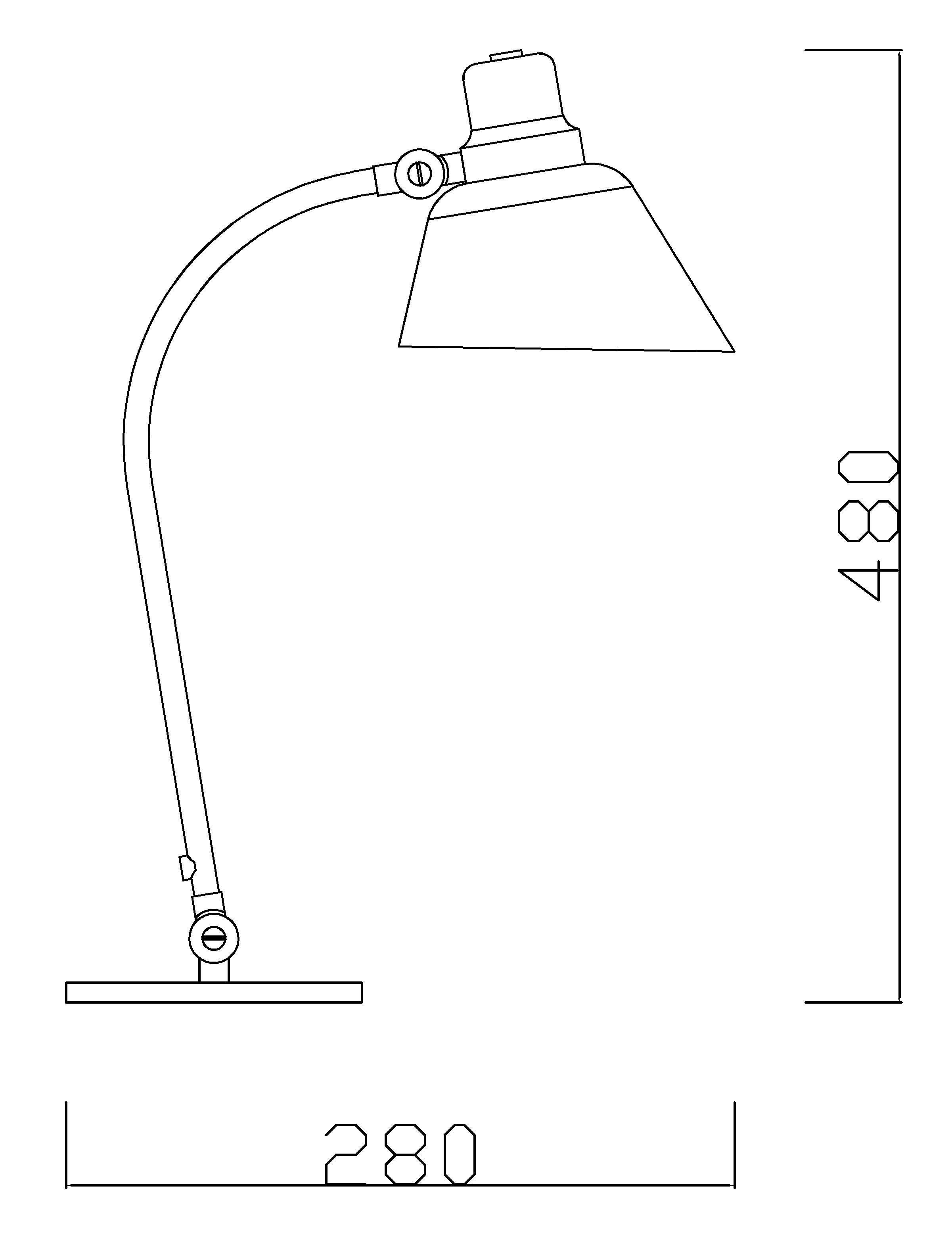 Aluminum Gunnar Asplund GA5 Table Lamp, Designed in 1930´s For Sale