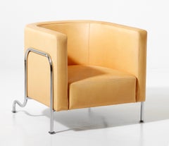 Gunnar Asplund Pair of Leather Lounge Chairs