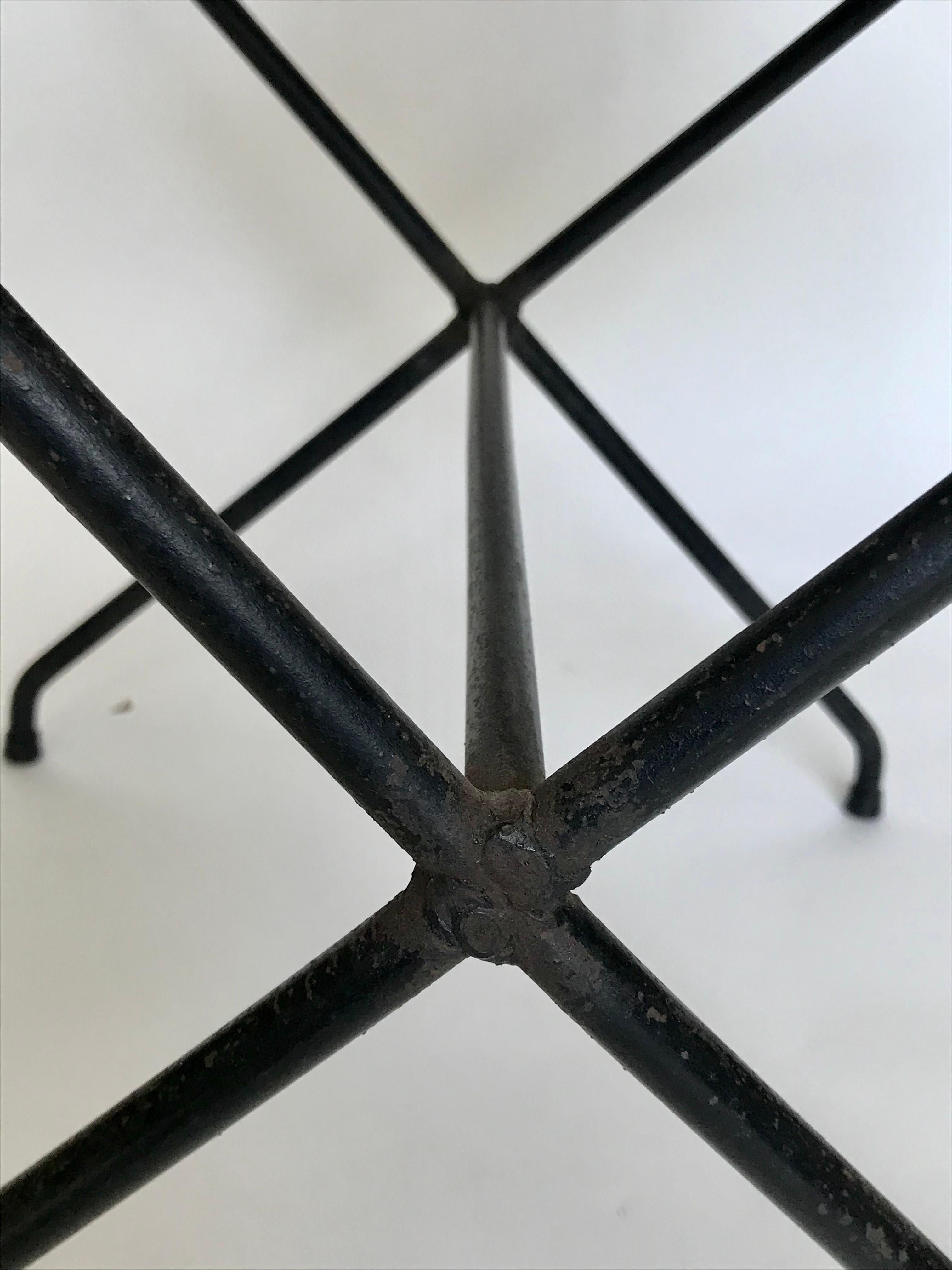 Gunnar Birkerts Architectural Iron + String Chair, 20th Century 3