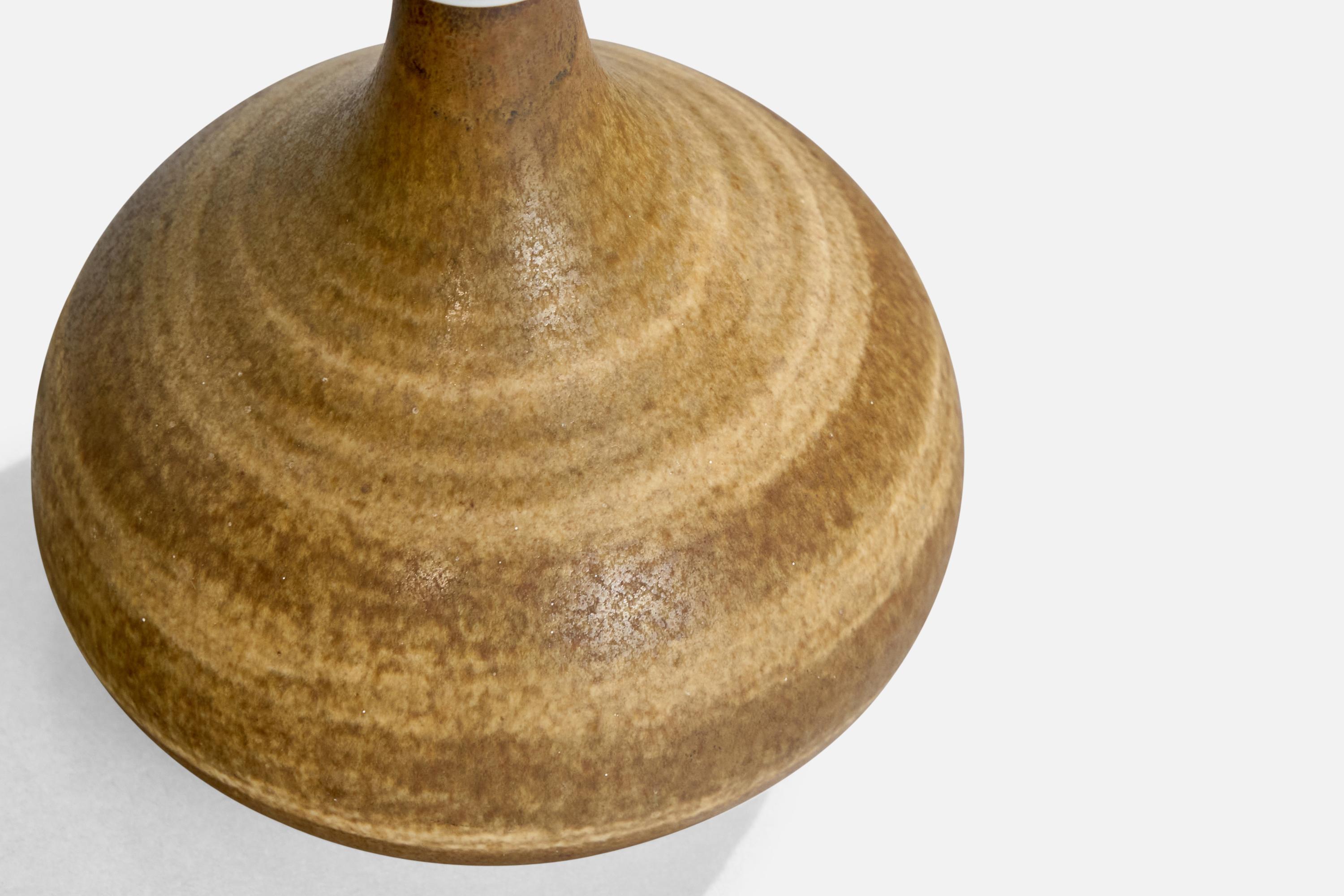 Suédois Gunnar Borg, lampe de table, grès, Suède, années 1960 en vente