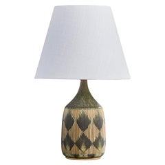 Gunnar Borg, Table Lamp, Stoneware, Sweden, 1960s