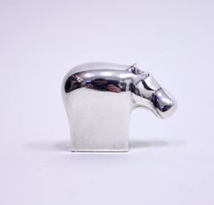 Gunnar Cyrén, paperweight Hippo for Dansk Designs, Japan, 1980s