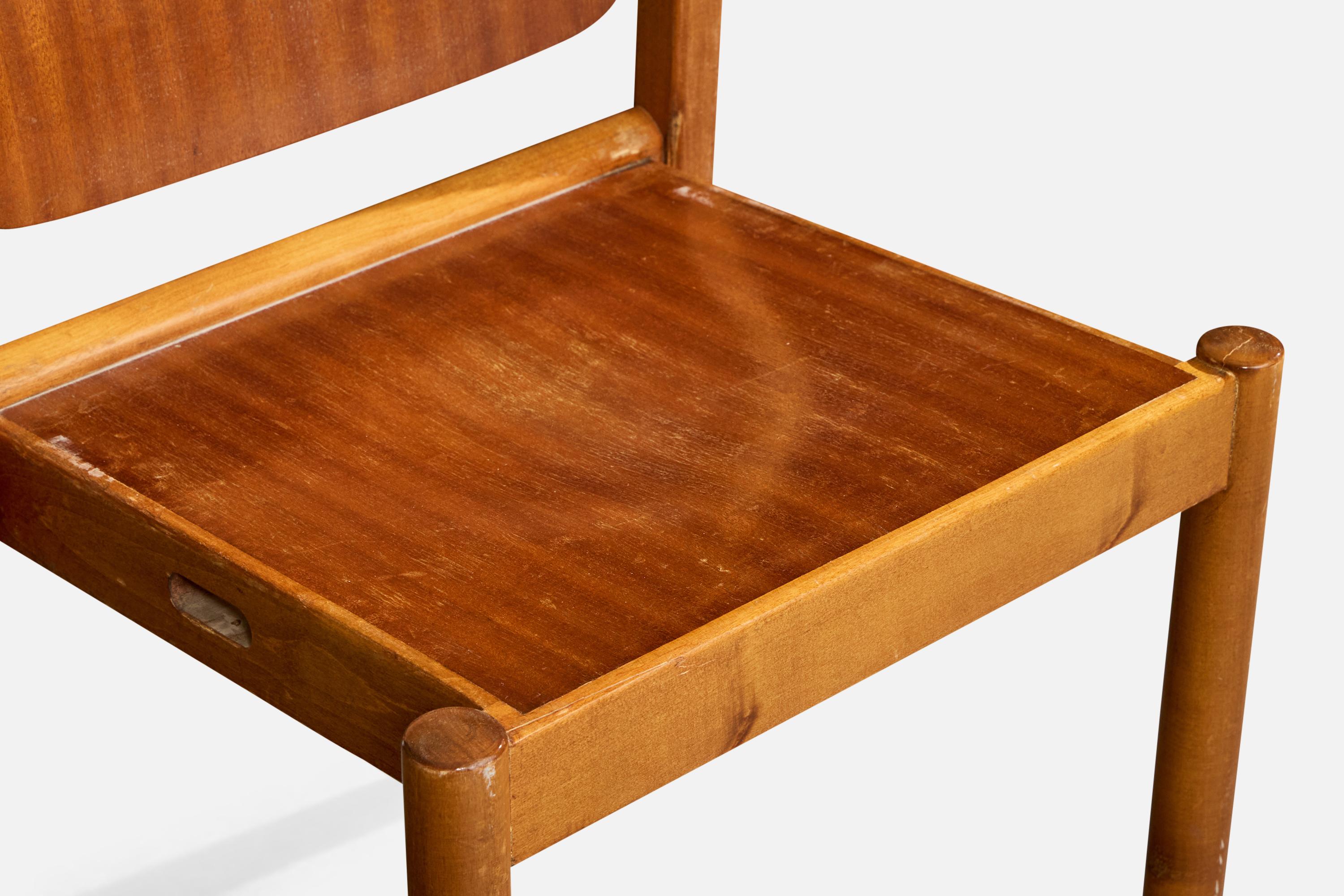 Gunnar Eklöf, Dining Room Chairs, Birch, Mahogany, Finland, 1953 en vente 5