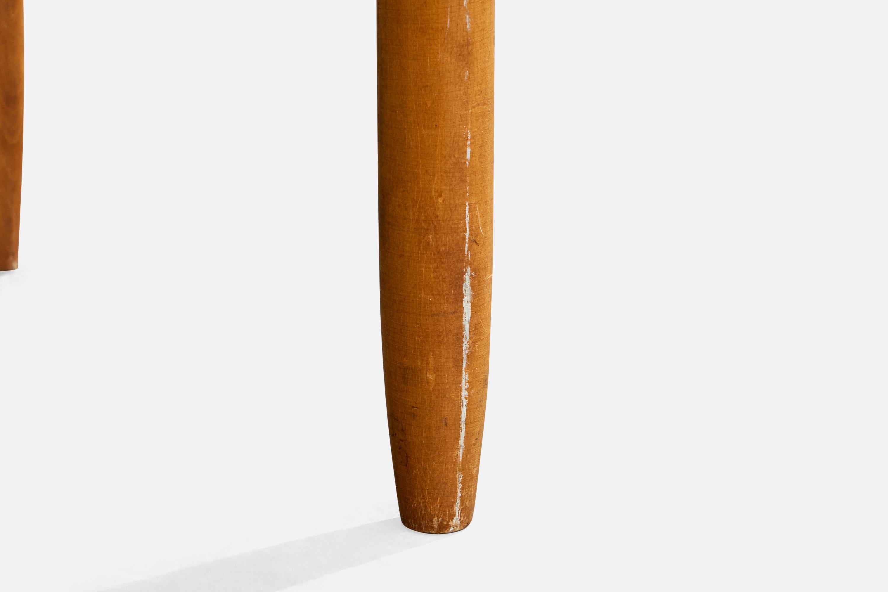 Gunnar Eklöf, Dining Room Chairs, Birch, Mahogany, Finland, 1953 in vendita 9