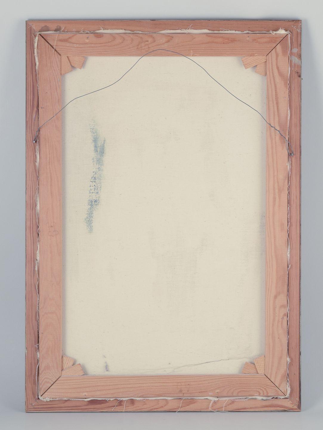 Gunnar Fohlin, schwedischer Künstler. Öl auf Leinwand. Abstrakte Komposition, 1970 im Angebot 2