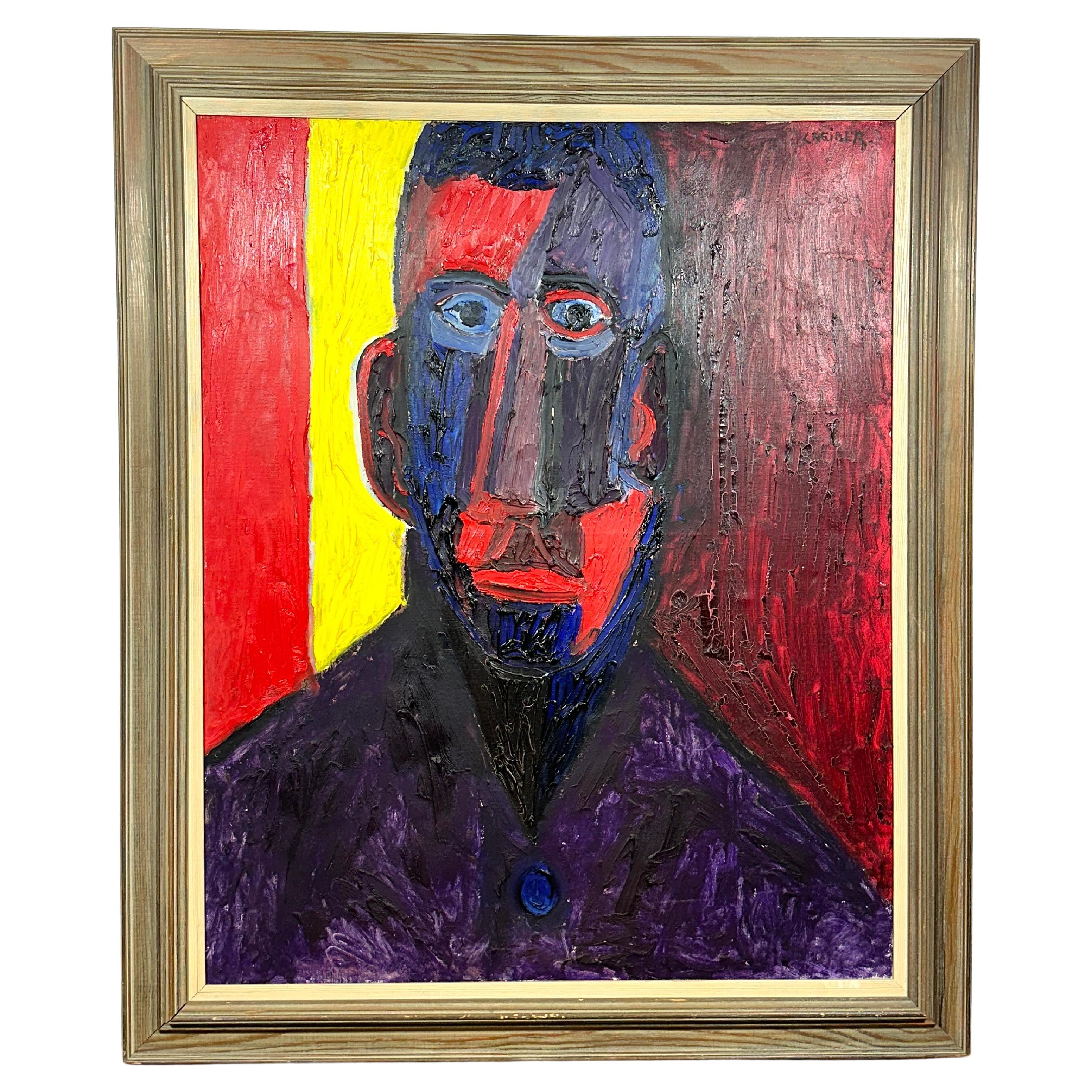 Gunnar Greiber, painting oil on canvas signed