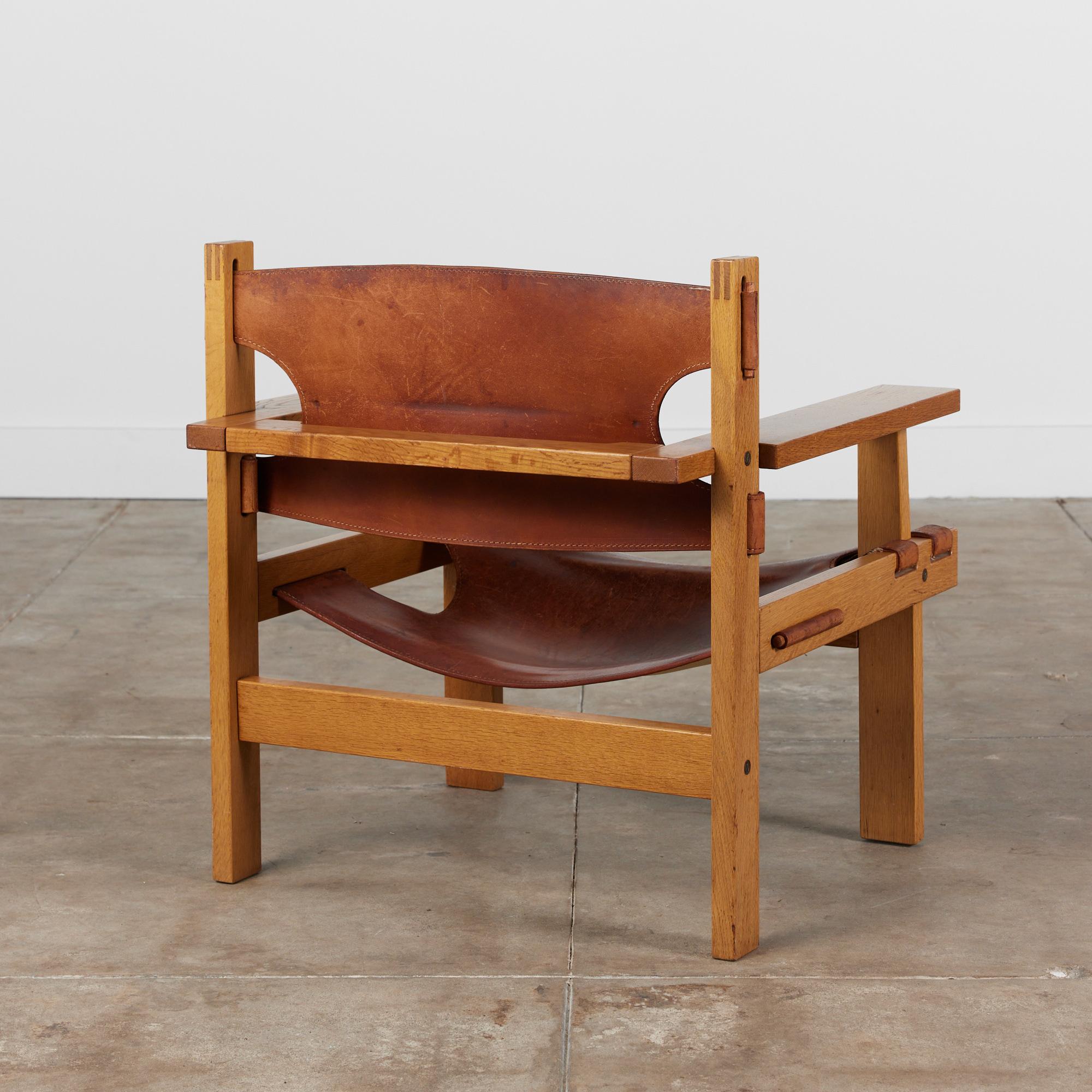 20th Century Gunnar H. Guðmundsson Leather Sling Chair For Sale