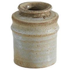 Gunnar Hansson, Vase, Stoneware, Lomma, Sweden, 1950s