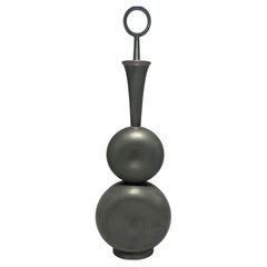 Modernist Pewter Bottle Sculpture by Gunnar Havstad, Norway, 1950s