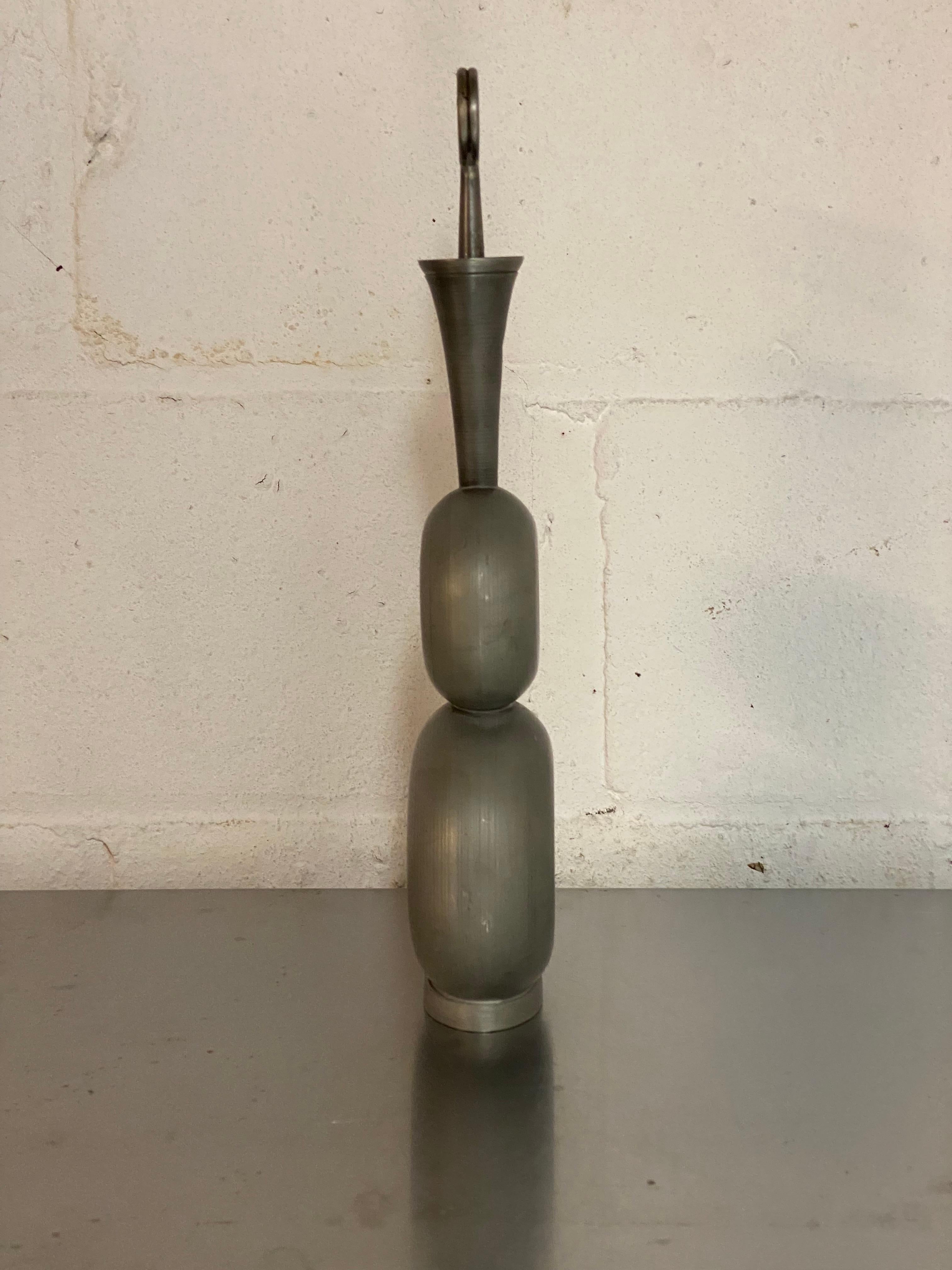 Mid-20th Century Gunnar Havstad Scandinavian Modern Pewter Decanter with Stopper
