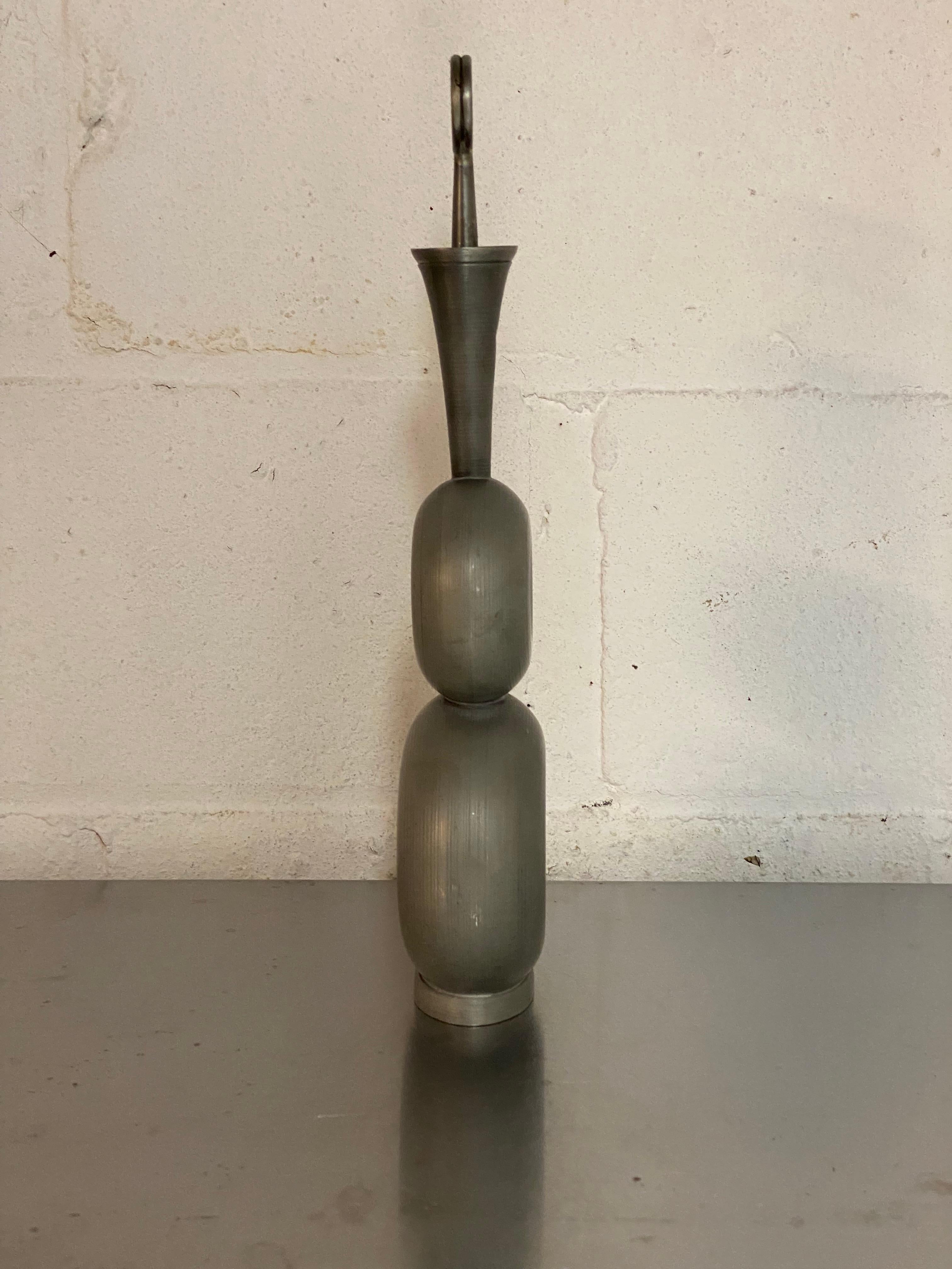 Gunnar Havstad Scandinavian Modern Pewter Decanter with Stopper 1