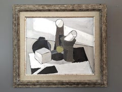 Mid-Century Modern Still Life Oil Painting by Gunnar Hållander - The Green Ball